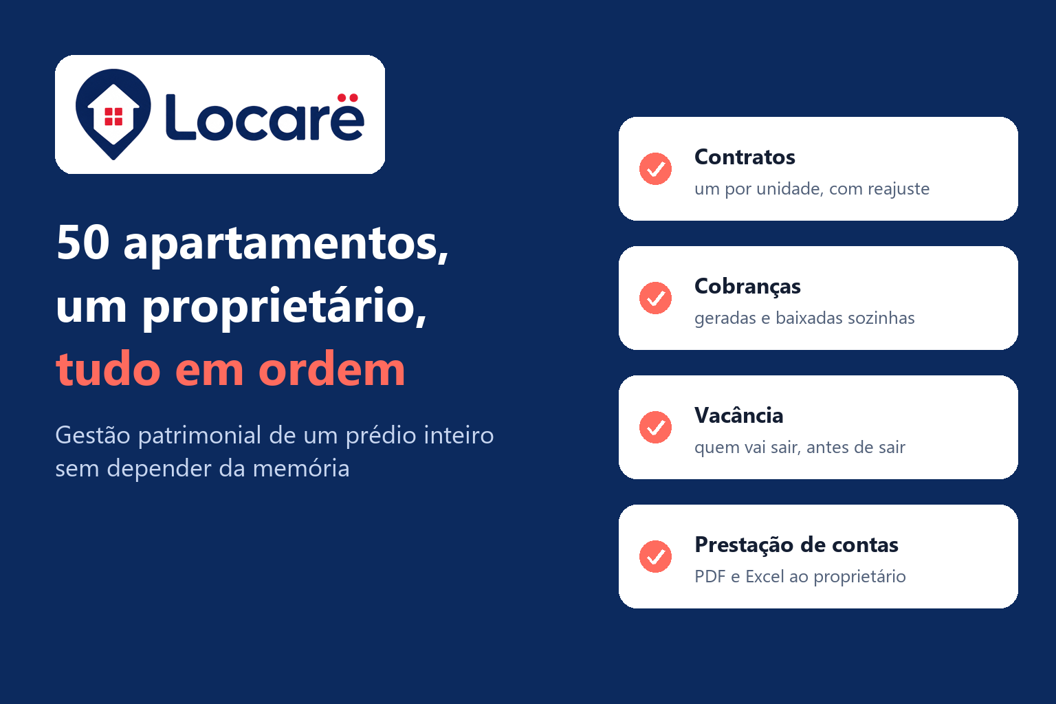 Como administrar 50 apartamentos de um único proprietário