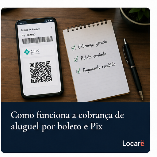 Como funciona a cobrança de aluguel por boleto e Pix