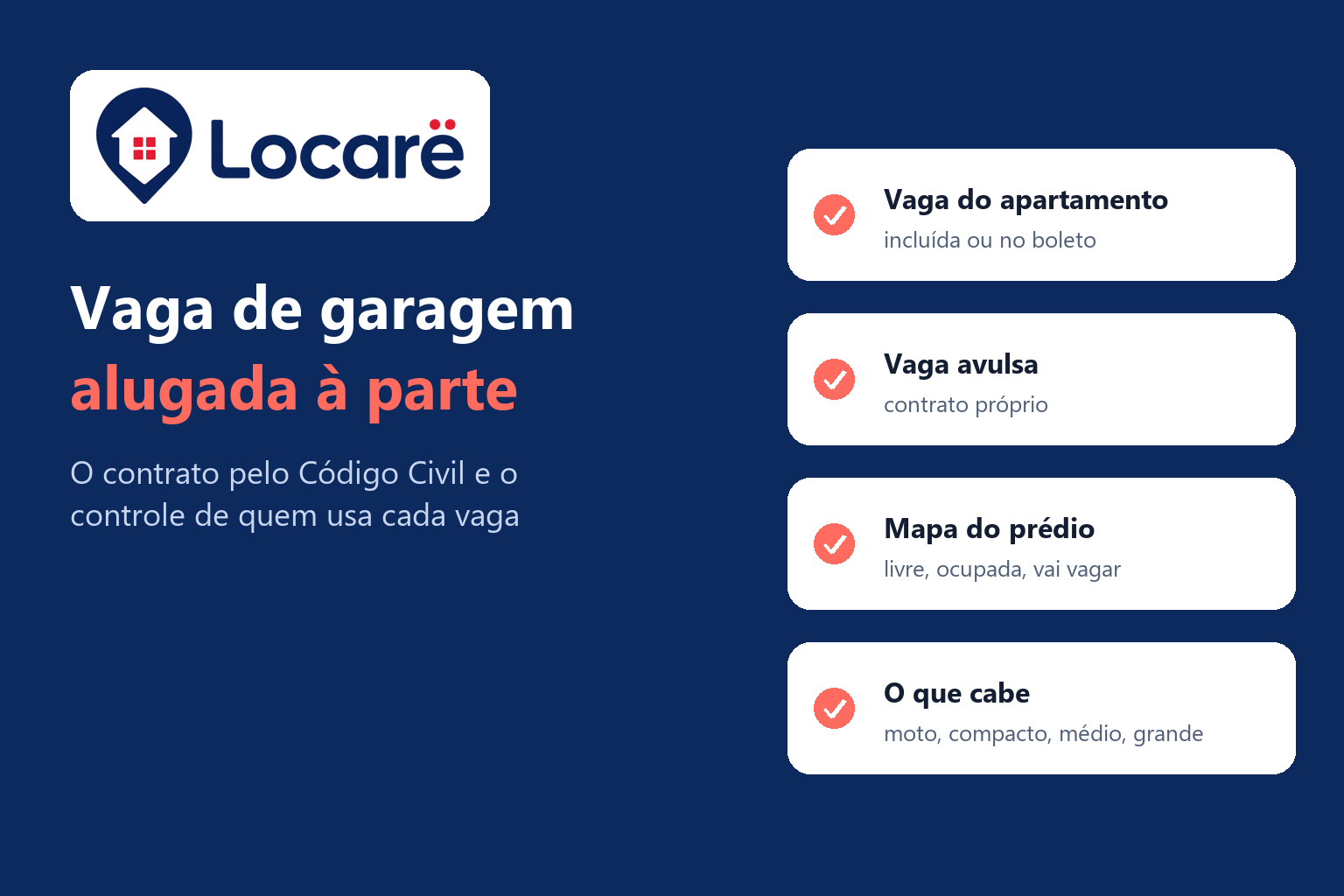 Vaga de garagem alugada separadamente: contrato, condomínio e controle de quem usa cada vaga