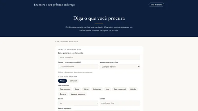 Interessados — na Vitrine