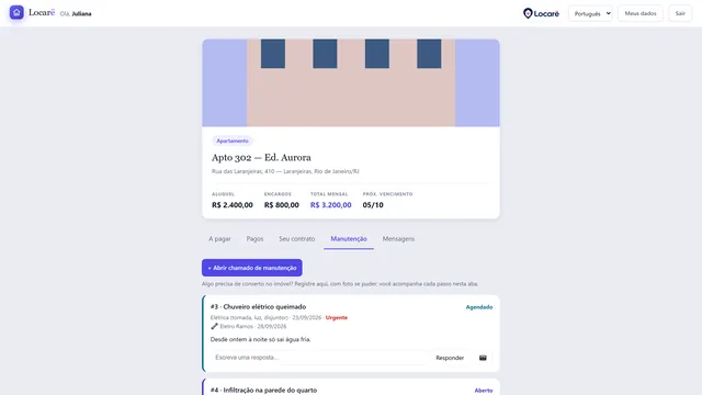 Manutenção no portal